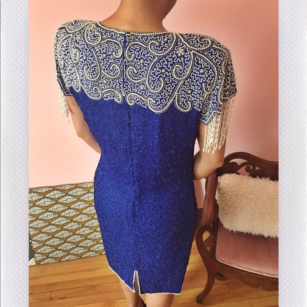 Vintage beaded cocktail dress - Picture 4 of 4